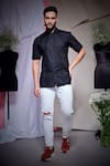 Echke_Black Cotton Zara Shirt _Online_at_Aza_Fashions