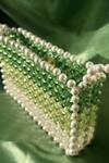 Rubilon_Green Beads, Pearls Kate Ombre Beaded Clutch _Online_at_Aza_Fashions