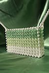 Shop_Rubilon_Green Beads, Pearls Kate Ombre Beaded Clutch _at_Aza_Fashions
