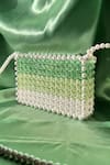 Shop_Rubilon_Green Beads, Pearls Kate Ombre Beaded Clutch 