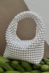 Shop_Rubilon_White Pearls Hobo Handwoven Clutch _Online_at_Aza_Fashions
