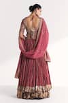 Shop Studio Bagechaa Pink Viscose, Silk, Lurex, Chanderi, Organza Fitoor Mauve Lehenga Set at Aza Fashions Shop_Studio Bagechaa_Pink Viscose, Silk, Lurex, Chanderi, Organza Fitoor Mauve Lehenga Set _at_Aza_Fashions