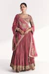 Buy Studio Bagechaa Pink Viscose, Silk, Lurex, Chanderi, Organza Fitoor Mauve Lehenga Set at Aza Fashions Buy_Studio Bagechaa_Pink Viscose, Silk, Lurex, Chanderi, Organza Fitoor Mauve Lehenga Set _at_Aza_Fashions