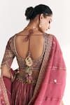 Buy Studio Bagechaa Pink Viscose, Silk, Lurex, Chanderi, Organza Fitoor Mauve Lehenga Set Online at Aza Fashions Buy_Studio Bagechaa_Pink Viscose, Silk, Lurex, Chanderi, Organza Fitoor Mauve Lehenga Set _Online_at_Aza_Fashions