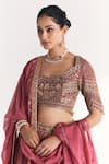 Studio Bagechaa Pink Viscose, Silk, Lurex, Chanderi, Organza Fitoor Mauve Lehenga Set at Aza Fashions Studio Bagechaa_Pink Viscose, Silk, Lurex, Chanderi, Organza Fitoor Mauve Lehenga Set _at_Aza_Fashions
