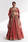 Buy Studio Bagechaa Orange Silk , Shantoon, Embroidery, Kesar Tangerine Lehenga Set at Aza Fashions Buy_Studio Bagechaa_Orange Silk , Shantoon, Embroidery, Kesar Tangerine Lehenga Set _at_Aza_Fashions