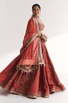 Studio Bagechaa Orange Silk , Shantoon, Embroidery, Kesar Tangerine Lehenga Set Online at Aza Fashions Studio Bagechaa_Orange Silk , Shantoon, Embroidery, Kesar Tangerine Lehenga Set _Online_at_Aza_Fashions