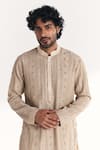 Shop Studio Bagechaa Ivory Chanderi Embroidery Janak Kurta Set Online at Aza Fashions Shop_Studio Bagechaa_Ivory Chanderi Embroidery Janak Kurta Set _Online_at_Aza_Fashions