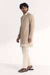 Studio Bagechaa Ivory Chanderi Embroidery Janak Kurta Set at Aza Fashions Studio Bagechaa_Ivory Chanderi Embroidery Janak Kurta Set _at_Aza_Fashions