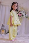 Buy Lil Angels Yellow Silk Embroidery Damru Kurta And Palazzo Set Online at Aza Fashions Buy_Lil Angels_Yellow Silk Embroidery Damru Kurta And Palazzo Set _Online_at_Aza_Fashions