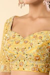 Buy Samyukta Singhania Yellow Silk, Georgette, Taffeta Embroidery, Sequins Sweetheart Hand Lehenga Set Online at Aza Fashions Buy_Samyukta Singhania_Yellow Silk, Georgette, Taffeta Embroidery, Sequins Sweetheart Hand Lehenga Set _Online_at_Aza_Fashions