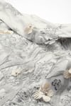 Buy_Sayisha_Silver Net Embroidery, Sequins, Fabric Flowers, Pearls Floral Embellished Gown _Online_at_Aza_Fashions