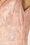 Buy_Sayisha_Peach Net Sequins V-neck Abstract Embellished Gown 