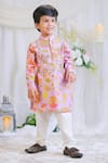 Buy Lil Angels Purple Muslin, Silk, Cotton Embroidery, Mirrors Lilac Printed Kurta Set at Aza Fashions Buy_Lil Angels_Purple Muslin, Silk, Cotton Embroidery, Mirrors Lilac Printed Kurta Set _at_Aza_Fashions