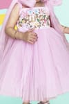 Shop_Toddle Kidswear_Lilac Net, Satin Embroidery Sleeveless Dress _at_Aza_Fashions