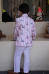 Shop_Funny Bones Clothings_Pink Linen Sultans Blazer Set _at_Aza_Fashions