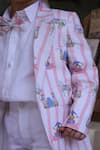 Funny Bones Clothings_Pink Linen Sultans Blazer Set _Online_at_Aza_Fashions