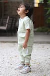 Shop_Funny Bones Clothings_Green Linen Shirt With Trouser _at_Aza_Fashions