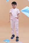 Shop_Funny Bones Clothings_Pink Linen Shirt With Trouser _Online_at_Aza_Fashions