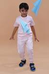 Funny Bones Clothings_Pink Linen Shirt With Trouser _at_Aza_Fashions