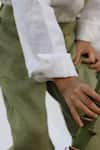 Buy_Funny Bones Clothings_White Linen Country Chic Pure Shirt With Pant _Online_at_Aza_Fashions