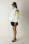 Buy_Studio Moda India_White Cotton Collared Tie Up Petal Shirt _Online_at_Aza_Fashions