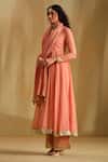 Buy Almaari By Pooja Patel Pink Silk, Chanderi, Tissue Gota Patti, Arya Embroidered Anarkali Pant Set Online at Aza Fashions Buy_Almaari By Pooja Patel_Pink Silk, Chanderi, Tissue Gota Patti, Arya Embroidered Anarkali Pant Set _Online_at_Aza_Fashions