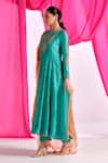Buy Almaari By Pooja Patel Green Silk, Organza Embroidery, Gota Patti, Tassels Round Rangyaan Anarkali Set Online at Aza Fashions Buy_Almaari By Pooja Patel_Green Silk, Organza Embroidery, Gota Patti, Tassels Round Rangyaan Anarkali Set _Online_at_Aza_Fashions