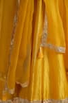 Buy_Almaari By Pooja Patel_Yellow Silk, Shantoon, Organza Embroidery, Gota Patti, Rangmehal Anarkali Set 