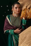 Buy Almaari By Pooja Patel Green Silk Embroidery, Tassels, Zari, Gota Patti Round Neck Khol Anarkali Set Online at Aza Fashions Buy_Almaari By Pooja Patel_Green Silk Embroidery, Tassels, Zari, Gota Patti Round Neck Khol Anarkali Set _Online_at_Aza_Fashions
