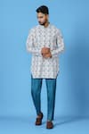 Sayisha_Gray Cotton Pure Kurta _Online_at_Aza_Fashions