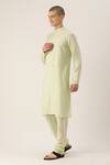 Buy_Sayisha_Lime Cotton Plain Churidar _at_Aza_Fashions