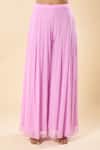 Shop Samyukta Singhania Pink Georgette Embroidery, Beads Sweetheart Neck Hand Blouse Palazzo Set Online at Aza Fashions Shop_Samyukta Singhania_Pink Georgette Embroidery, Beads Sweetheart Neck Hand Blouse Palazzo Set _Online_at_Aza_Fashions