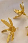 Buy_KEFI-CO_Gold Plated Fiore Stud Earrings _at_Aza_Fashions