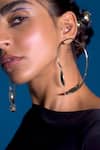 Buy_KEFI-CO_Silver Plated Spring Dangler Earrings _at_Aza_Fashions