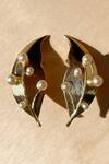 Buy_KEFI-CO_Gold Plated Pearls Ersa Ear Cuffs _Online_at_Aza_Fashions