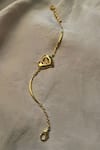 Buy_KEFI-CO_Gold Plated Amore Initial Bracelet _at_Aza_Fashions