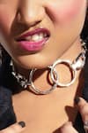 Buy_KEFI-CO_Silver Plated Zizi Chrome Necklace _Online_at_Aza_Fashions