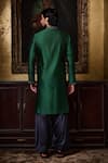 Shop_Histori_Green Chanderi Silk, Modal, Satin Beads, Crystals, Kurta And Patiala Salwar Set _at_Aza_Fashions