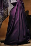 Mukta Sabharwal_Purple Silk, Tulle Embroidery, Sequins Square Nyra Embellished Saree With Blouse _Online_at_Aza_Fashions