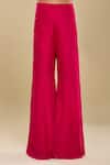 Buy_Mishru_Fuchsia Round Neck, Cape Bustier Pants Set 