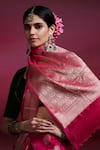 Buy Dressfolk Pink Silk Zari Bulbul Banarasi Brocade Saree With Running Blouse Buy_Dressfolk_Pink Silk Zari Bulbul Banarasi Brocade Saree With Running Blouse