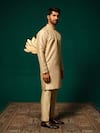 Niloufer By Aasif Ally Gold Silk Embroidery Zardozi Cutdana Handwork Kurta And Pant Set Online Niloufer By Aasif Ally_Gold Silk Embroidery Zardozi Cutdana Handwork Kurta And Pant Set _Online