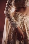 Shop Awigna Ivory Net Embroidery, Beads, Sequins, Zari Square Bridal Embellished Lehenga Set Online at Aza Fashions Shop_Awigna_Ivory Net Embroidery, Beads, Sequins, Zari Square Bridal Embellished Lehenga Set _Online_at_Aza_Fashions