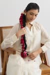 Buy_RAAS LIFE_Off White Cotton, Vegan , Lace, Embroidery Heer Work Kurta Pant Set _Online_at_Aza_Fashions