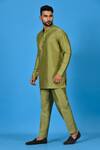 Buy_Sayisha_Green Silk Straight Kurta _Online_at_Aza_Fashions