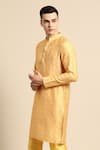 Buy_Sayisha_Yellow Silk Geometric Printed Kurta _Online_at_Aza_Fashions
