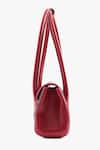 Tan & Loom_Red Seville Cherry Leather Satchel Bag _Online_at_Aza_Fashions