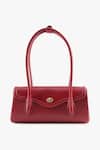 Shop_Tan & Loom_Red Seville Cherry Leather Satchel Bag _Online_at_Aza_Fashions