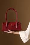 Buy_Tan & Loom_Red Seville Cherry Leather Satchel Bag 
